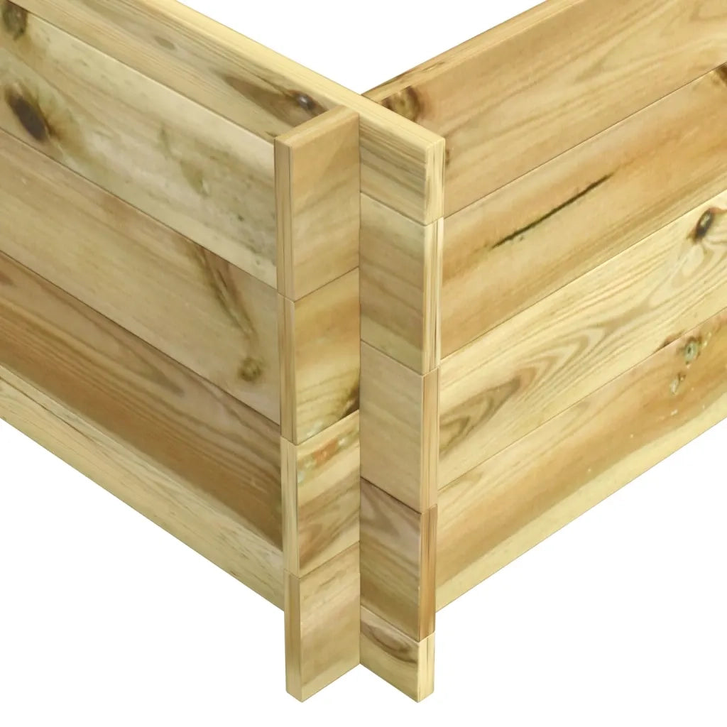 Letto Rialzato 150x100x40 cm in Legno Impregnato 41915
