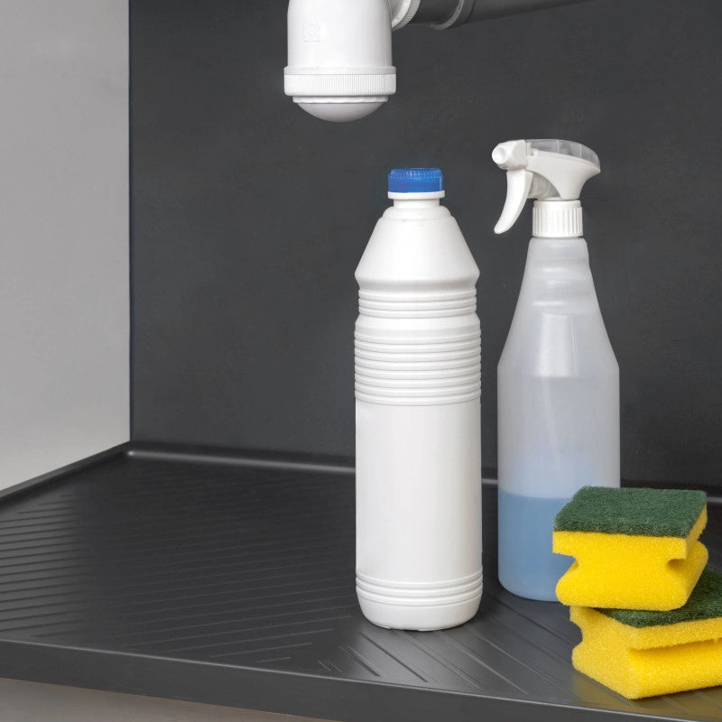 Sistema angolare articolato estraibile Harmony per mobile da cucina, Destra/Sinistra, Acciaio e Legno, Grigio antracite