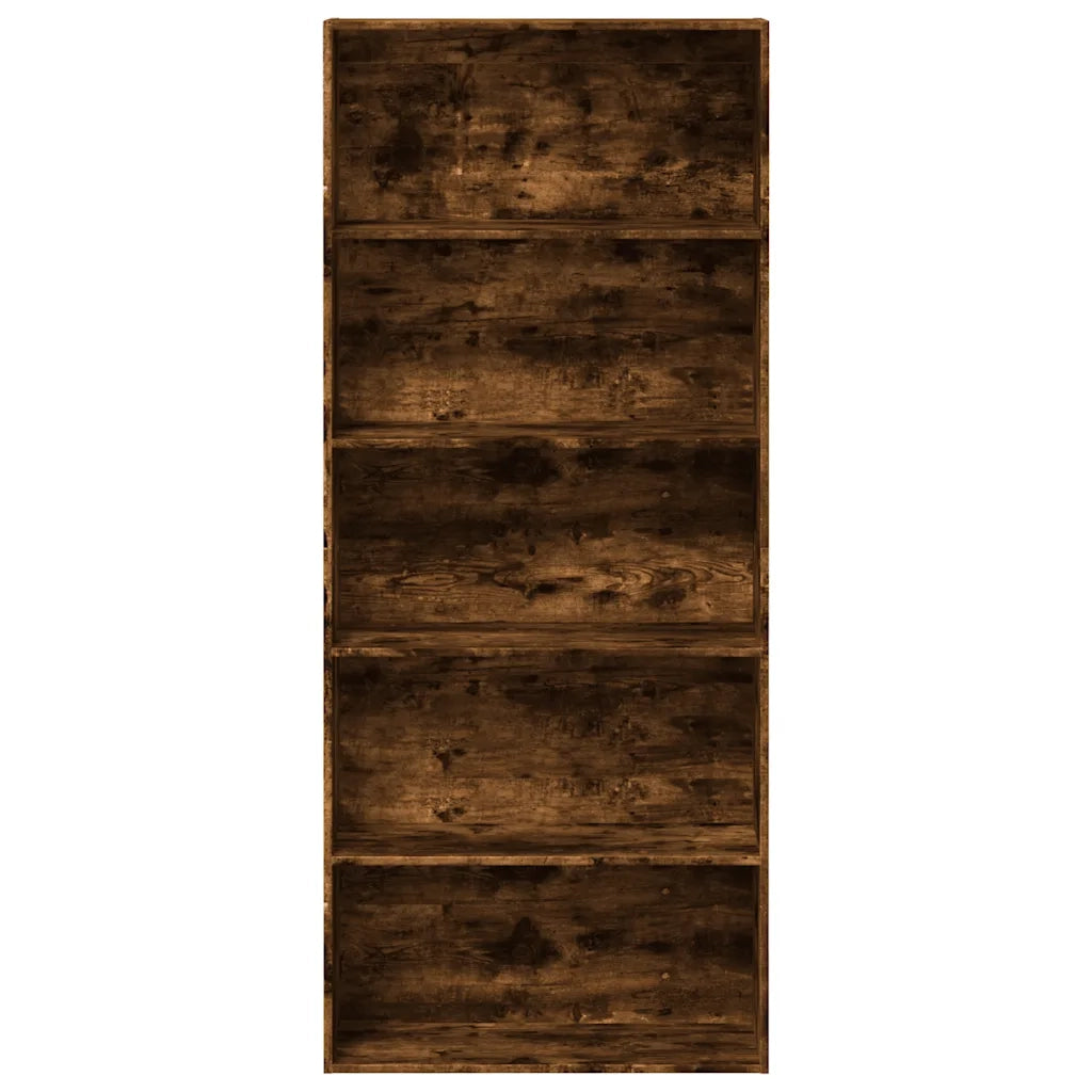 Libreria Rovere Fumo 80x30x189 cm in Legno Multistrato 3314673