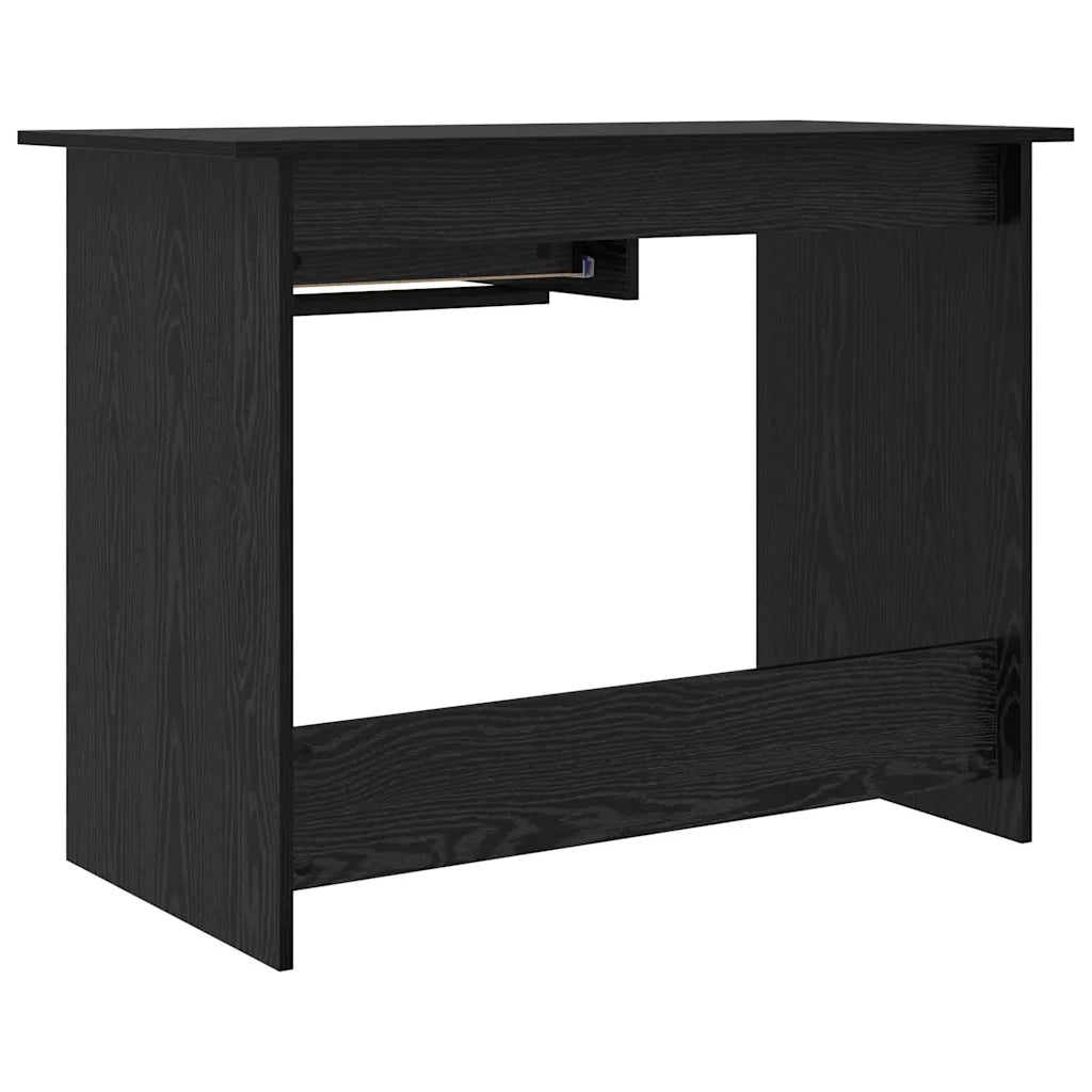 vidaXL Scrivania Rovere nero 100 x 50 x 76 cm Legno multistrato