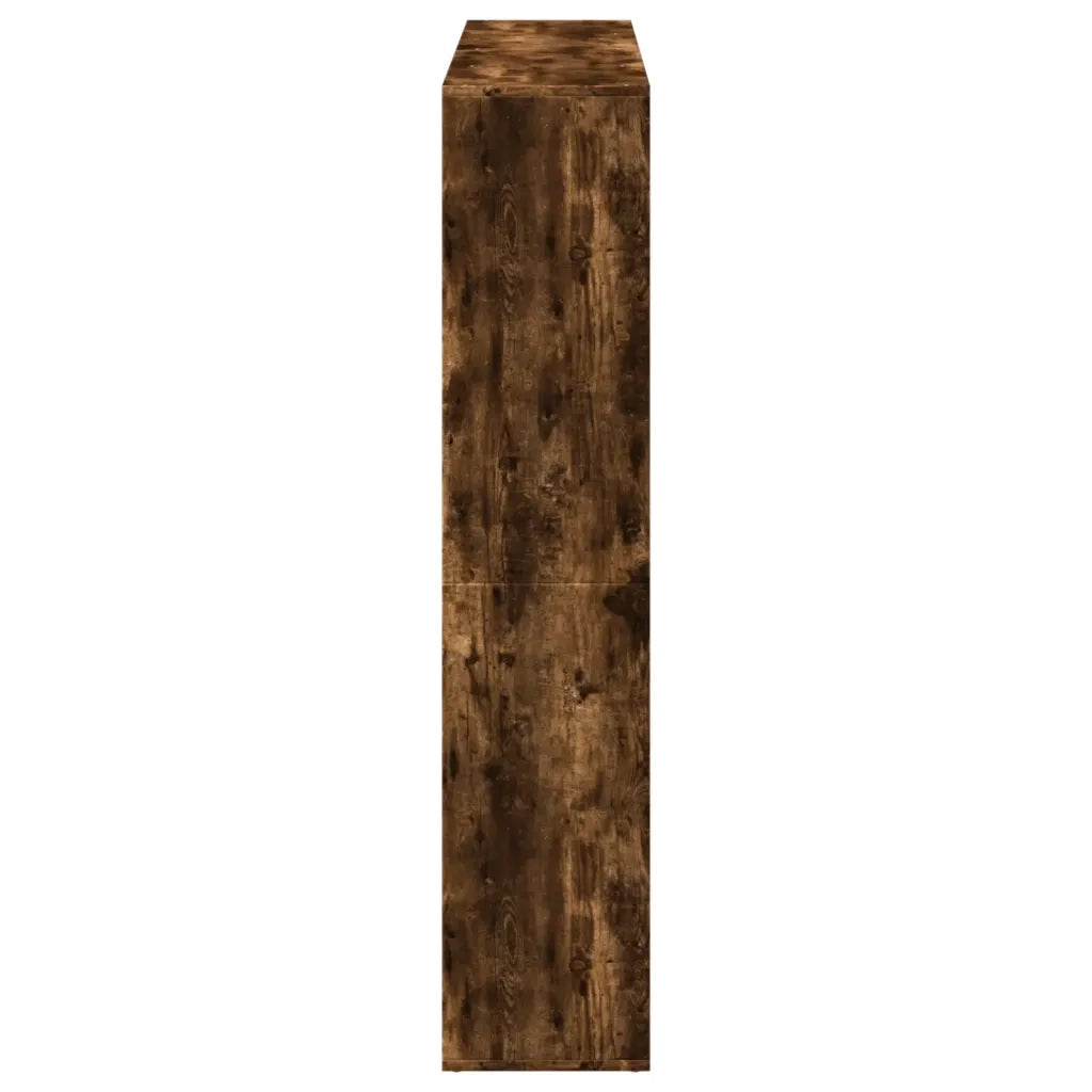 Libreria Rovere Fumo 137,5x29x137,5 cm in Legno Multistrato 3310293