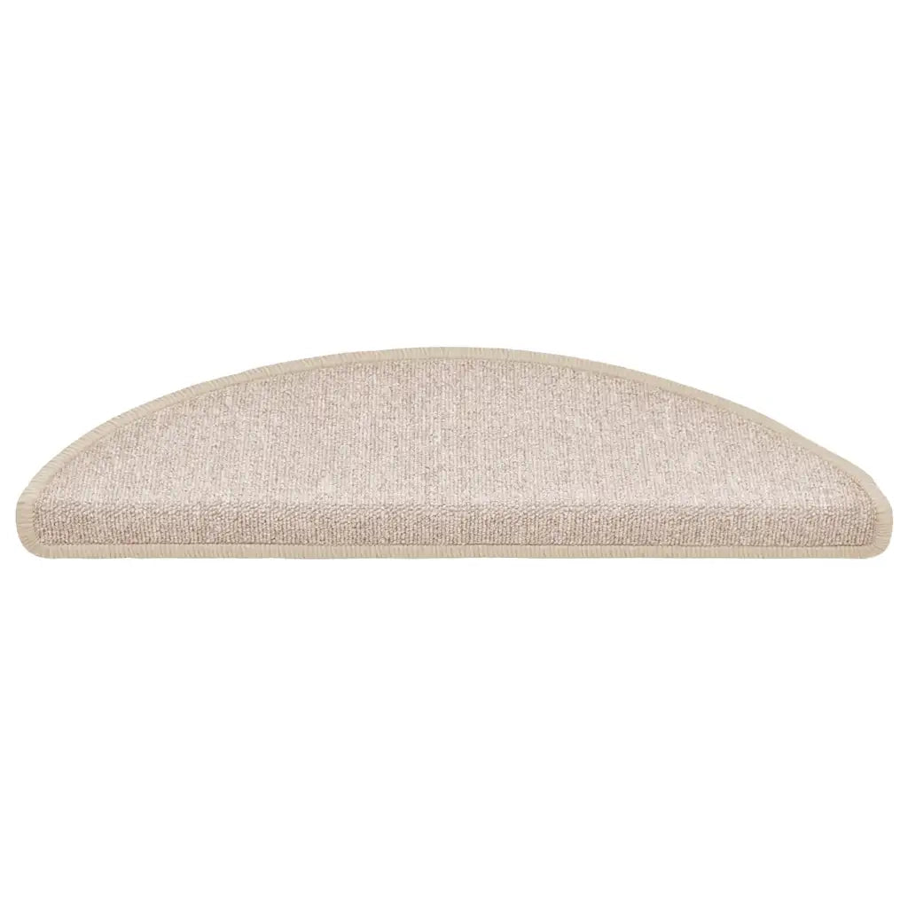 Tappetini per scale 20 pz | Gradini per Scale 56x17x3 cm tortora semicircolari