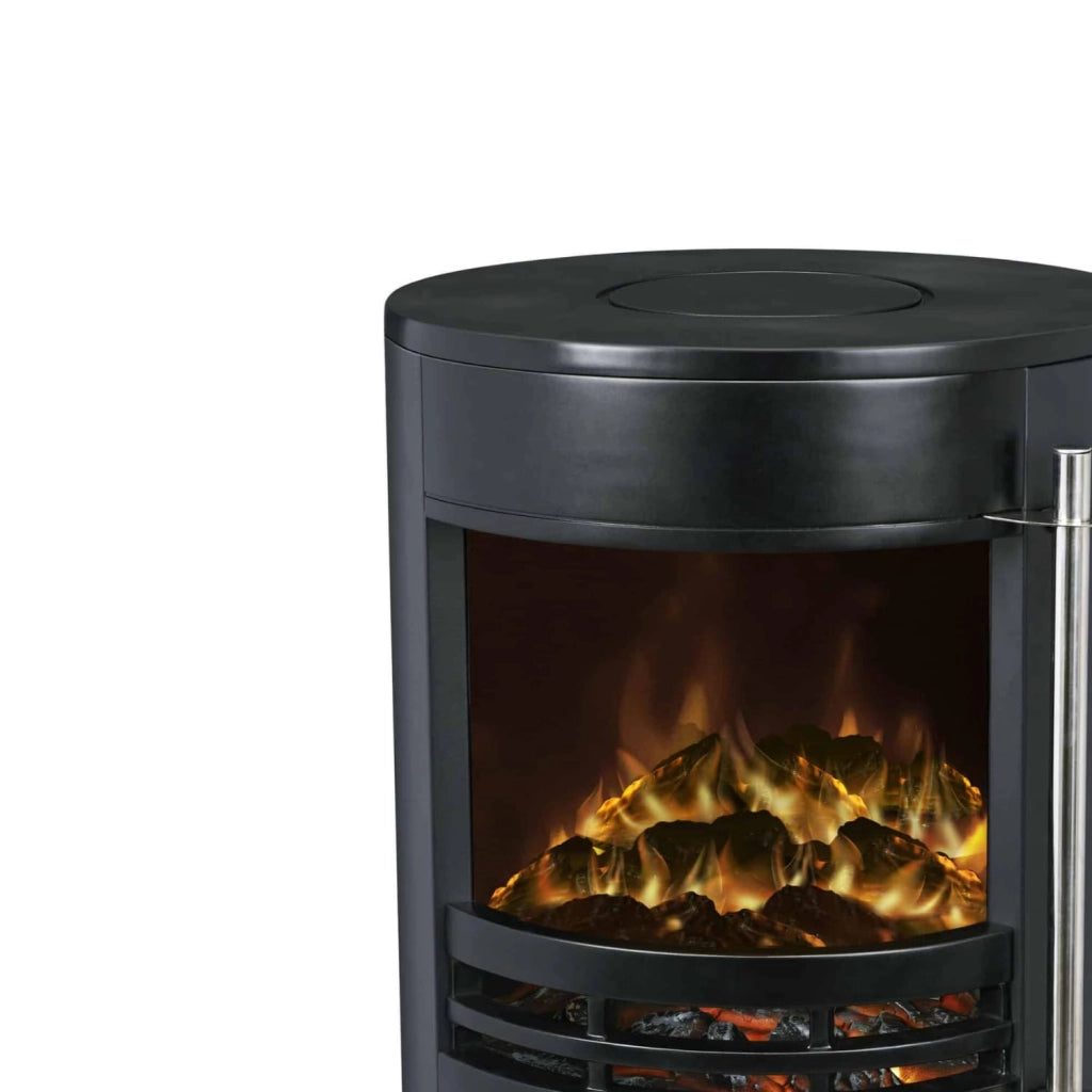 MOHOME Caminetto Elettrico Parete Camino Nero Termostato Regolabile Effetto Fuoco Fiamma Realistico Dispositivo Protezione Riscaldamento Stufa Termica 2 Potenze Calore Silenzioso
