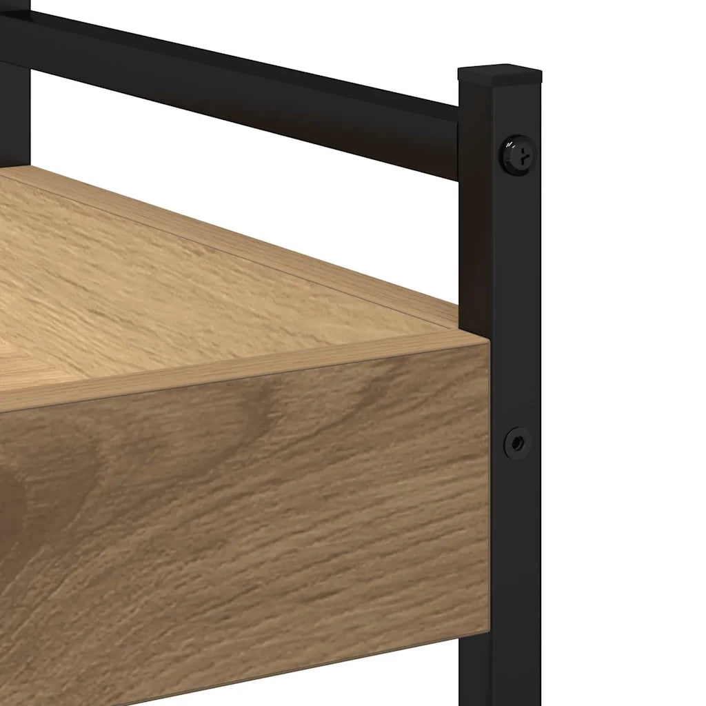 Carrello da Cucina-Scaffale per Cucina Rovere artigianale 50 x 30 x 70 cm