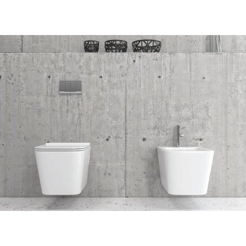 NENY Bidet sospeso in porcellana 57 x36 x33 cm