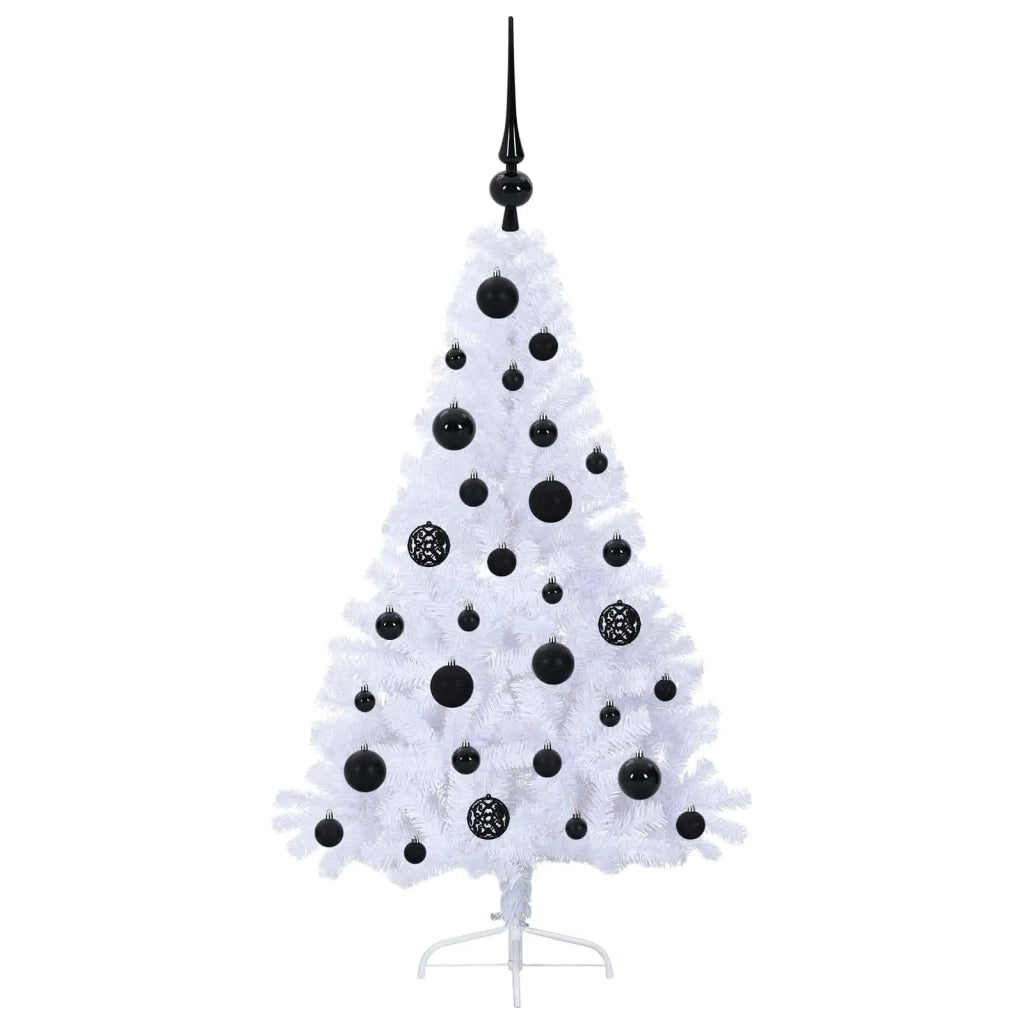 Albero di Natale artificiale Bianco 120 cm PVC e Acciaio 3426795