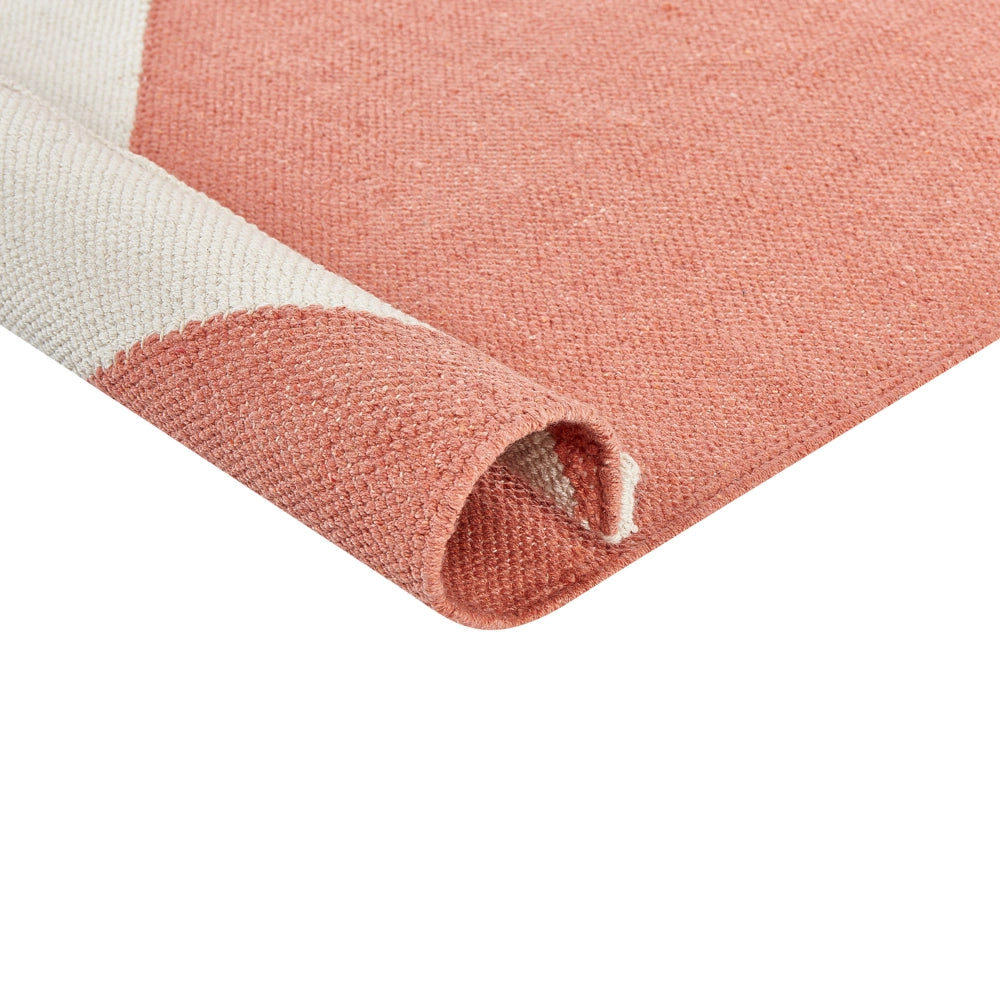Tappeto in cotone multicolore motivo a geometrico 140 x 200 camera da letto soggiorno ingresso