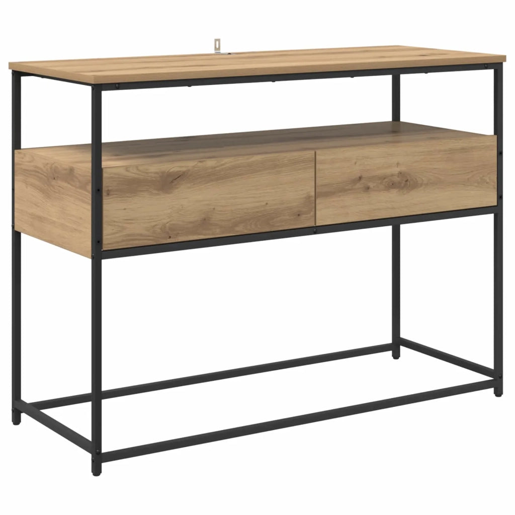 Tavolo consolle Rovere artigianale 100 x 40 x 75 cm