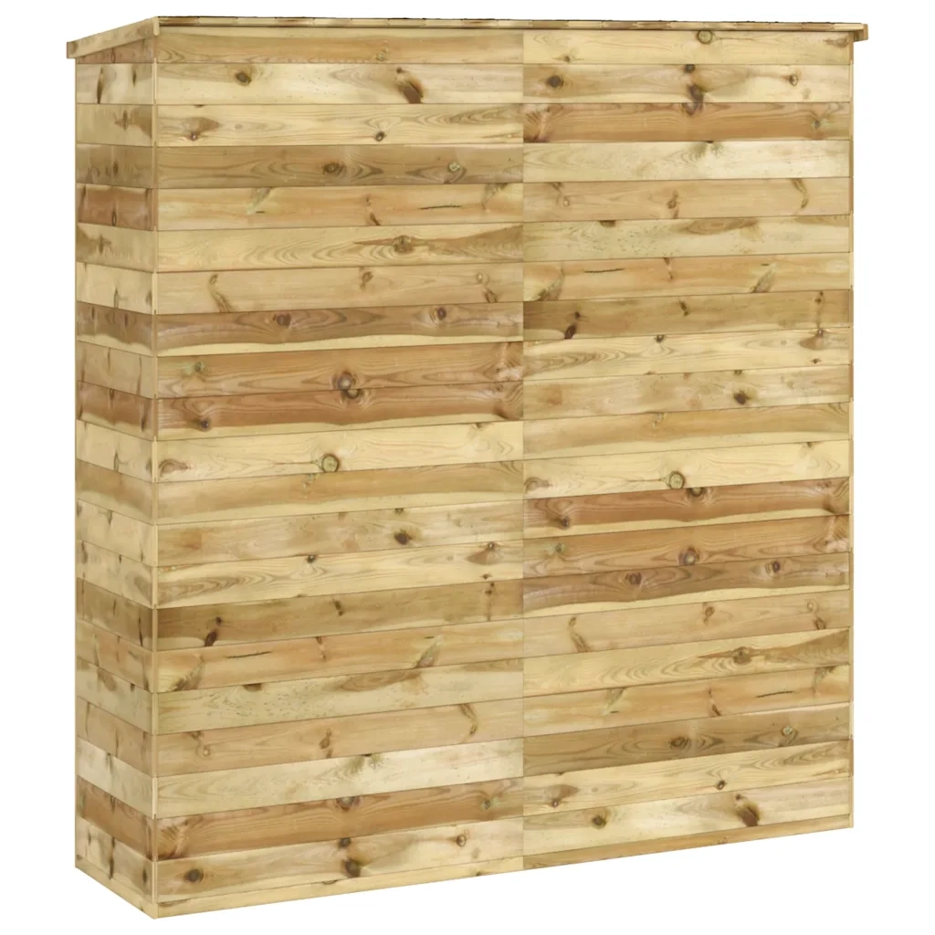 Rimessa Attrezzi da Giardino 163x50x171 cm in Pino Impregnato