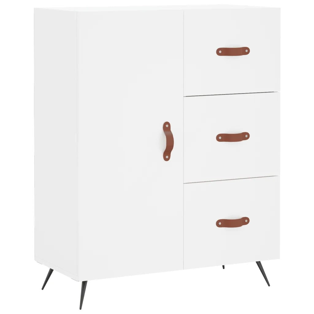 Credenza Bianca 69,5x34x90 cm in Legno Multistrato 827884
