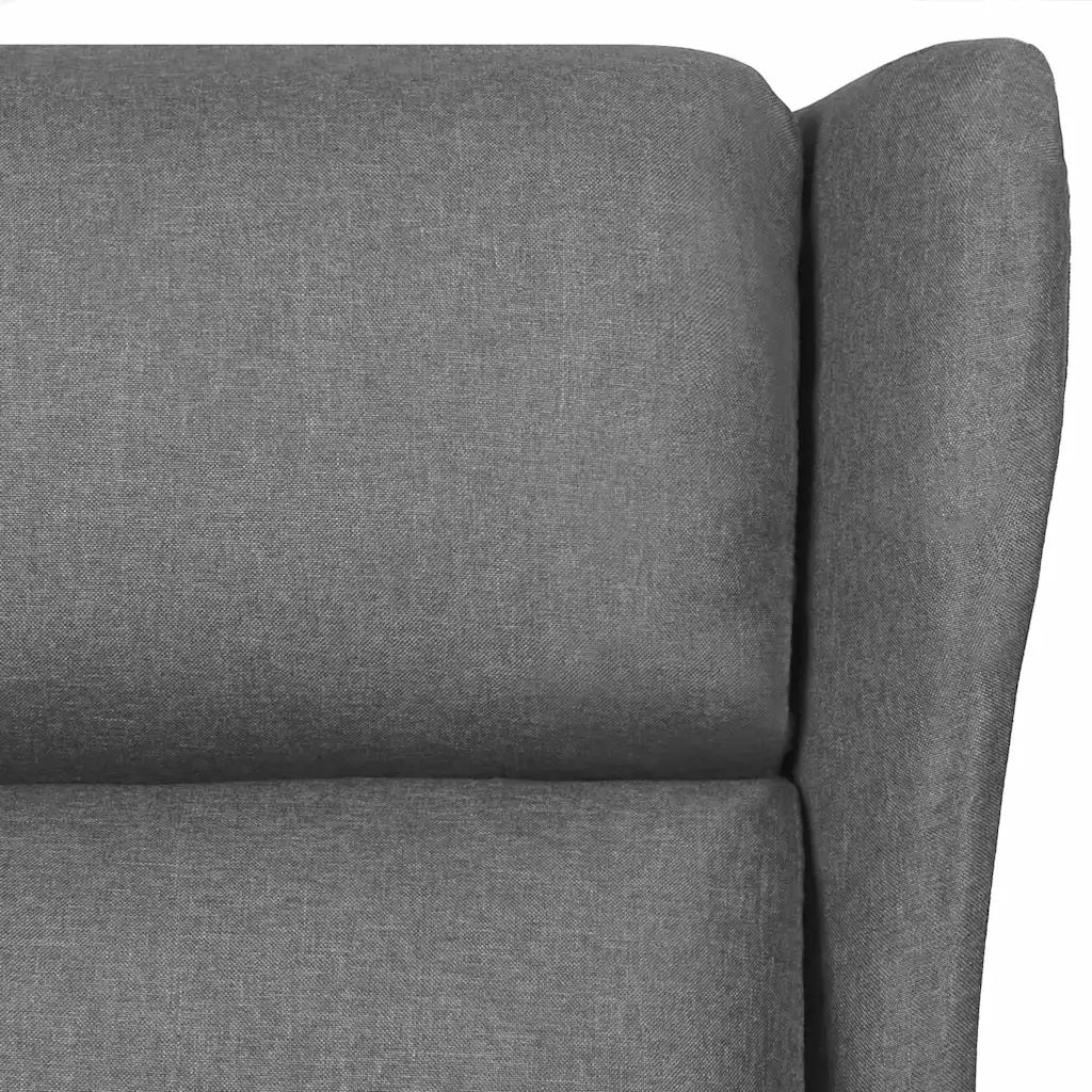 Divano Sedia-Poltrona Massaggiante in Tessuto Grigio Chiaro 565278