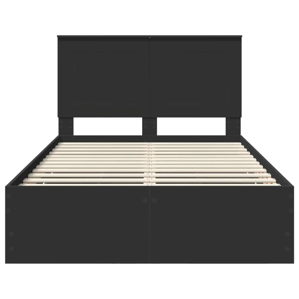 Struttura del letto Nero 120 x 190 cm Legno Ingegnerizzato
