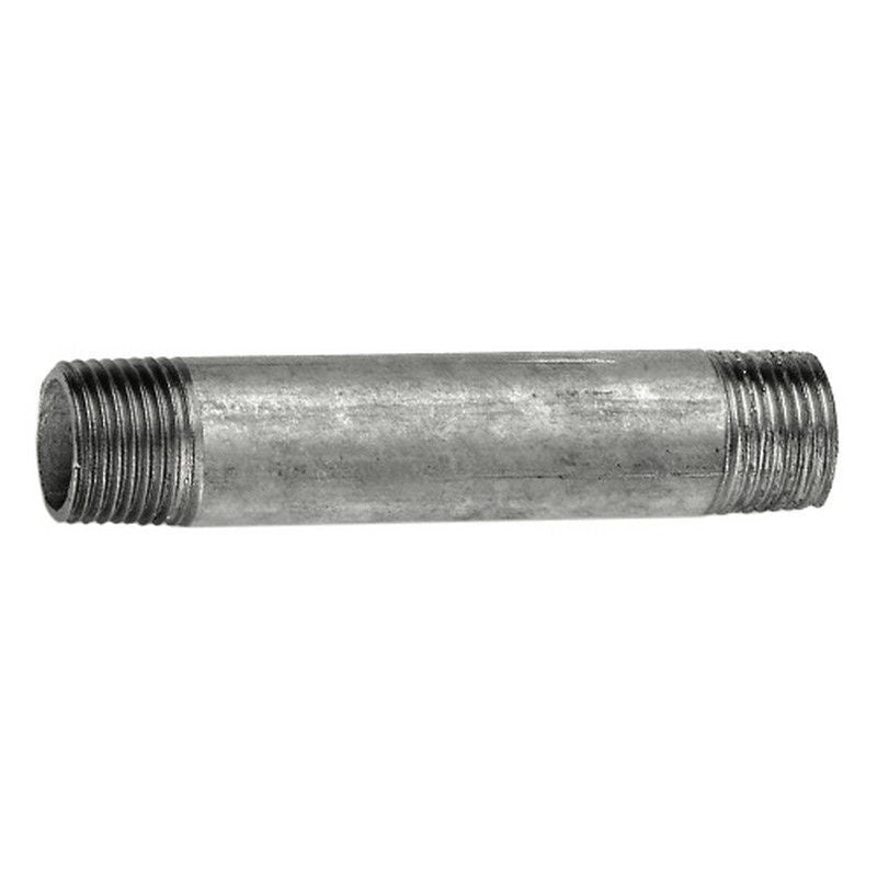 Brixo FRA-138305 Barilotto Zincato Doppio Filetto Maschio Maschio 1'' 150 mm acciaio zincato confezione 10 pezzi