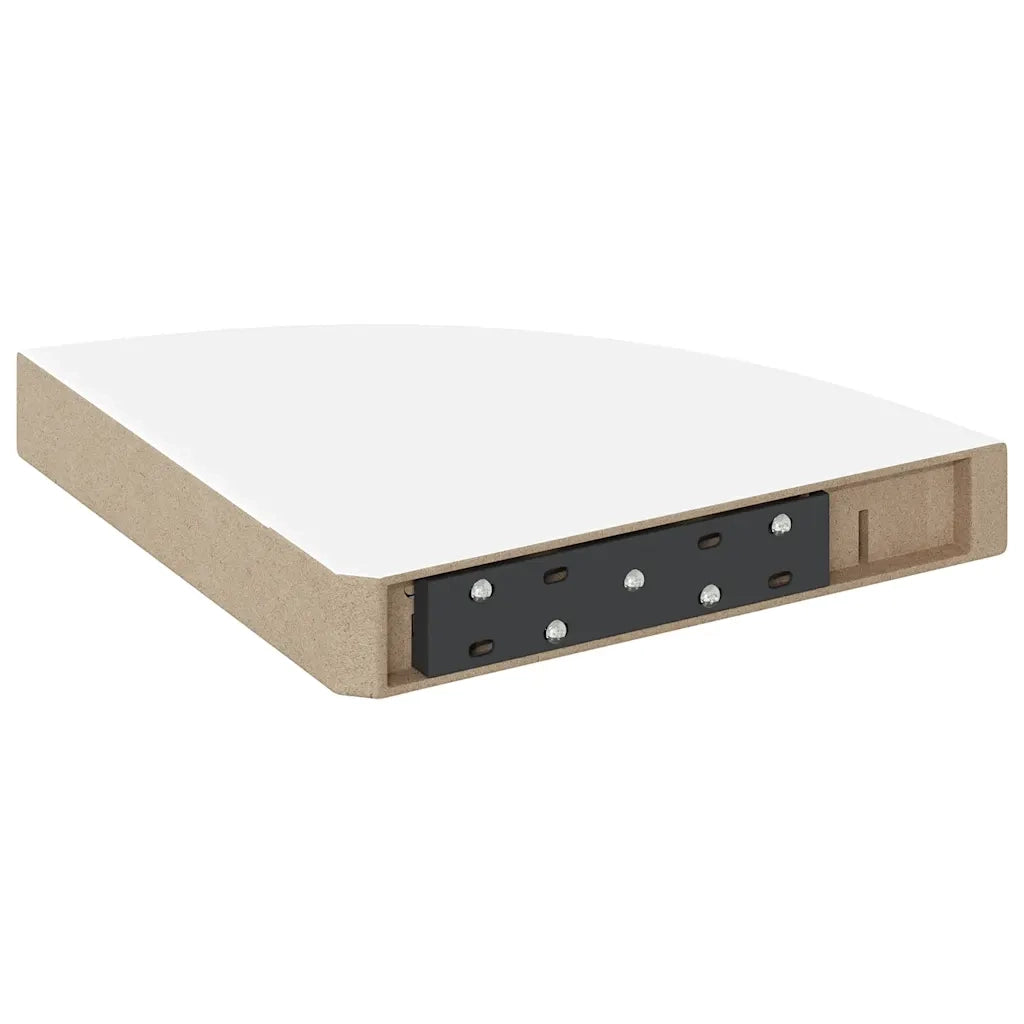 Mensole Angolari Sospese 2 pz Bianco Lucido 25x25x3,8 cm MDF 323887