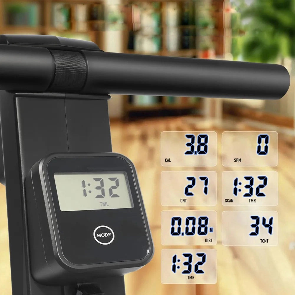 Vogatore Pieghevole Salvaspazio Fitness per Casa Ergonomico 8 Livelli Resistenza