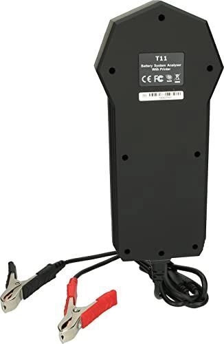 KS TOOLS 550.1649 Tester digitale per batterie 12V 24V con stampante integrata controllo stato batteria e sistema di carica colore Nero