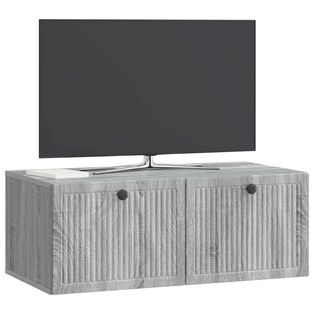 Mobile Porta TV da Muro Grigio Sonoma 78,5 x 41 x 30 cm