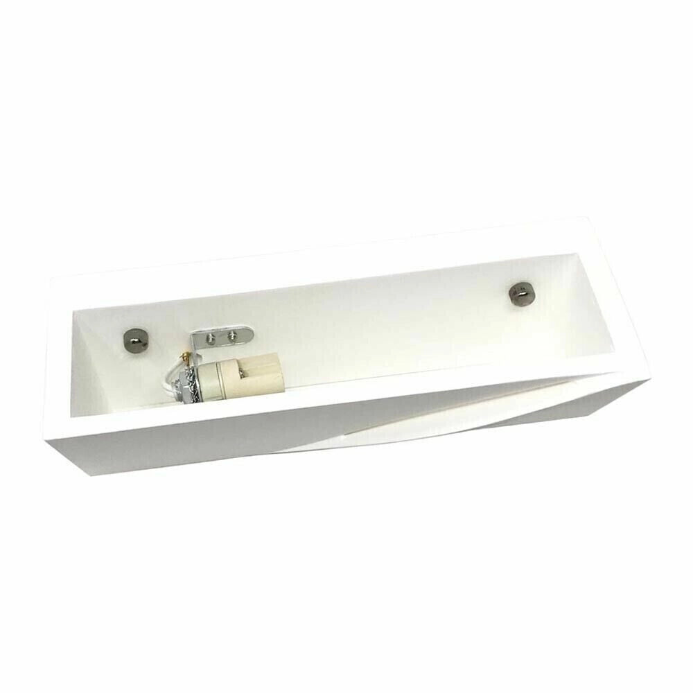 Applique in gesso dal design moderno forma Rettangolare attacco per lampadine G9