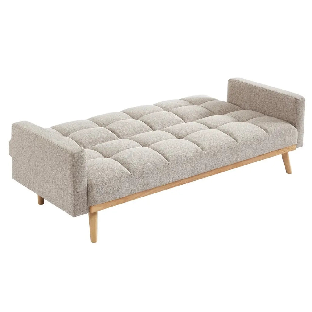 Divano letto beige convertibile a 3 posti collezione ADONA