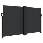 Tenda da Sole | Tenda parasole Laterale Retrattile Nera 140x1200 cm