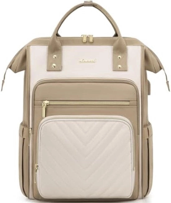 Borsa per laptop per donne, ampia e stile, adatta per laptop da 15.6 pollici, con ruote e tasca anti-furto, impermeabile e materiale duraturo