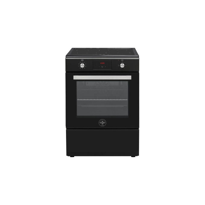 Bertazzoni La Germania SE664INE Cucina a Induzione 60 cm 4 Zone Forno Elettrico Multifunzione 69 L Classe A (85x60x60 cm) colore Nero
