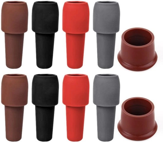 Stopper per Bottiglia in Silicone - 8 pezzi - Ermetico - Reversibile - Materiale Sostenibile - Per Bottiglie di Vino