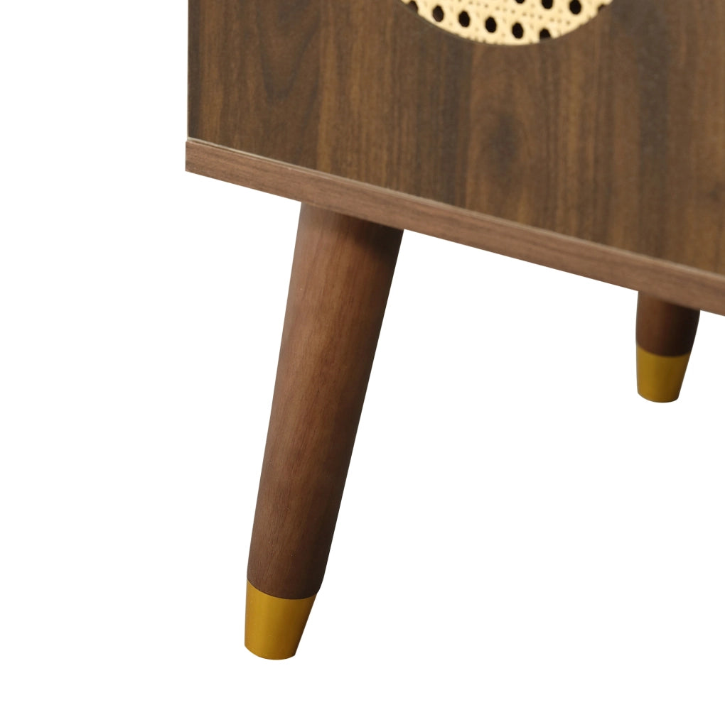 Mobile sottolavabo 61x47x89 cm in MDF e ceramica noce, salvaspazio –