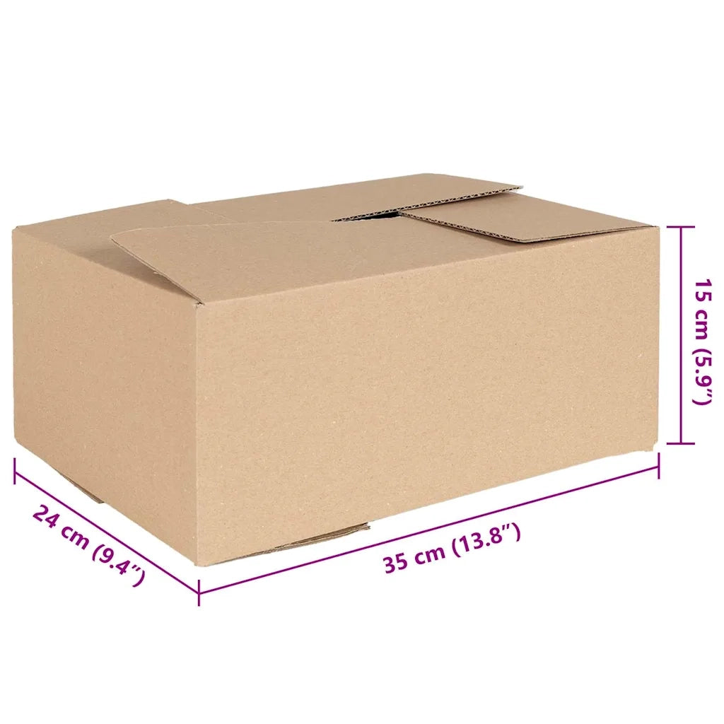Scatola Pieghevole 50 pcs Naturale 35 x 24 x 15 cm Cartone 4106569