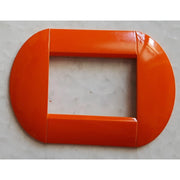 Trade Shop - Placca Placche Placchette Compatibili Living International Light Bombate Bticino - Arancione -4 Fori     -