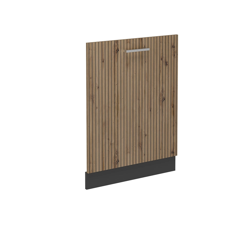 Pannello frontale della lavastoviglie R-Line Rovere artigianale/Antracite 60 cm senza piano di lavoro Vicco