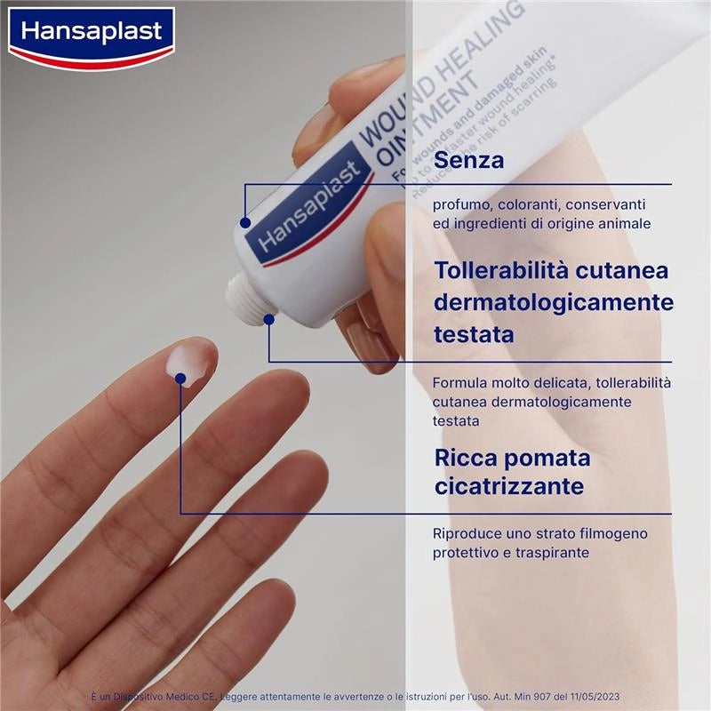 HANSAPLAST POMATA CICATRIZZANTE PER FERITE E PELLE DANNEGGIATA CICATRIZZANTE RIDUCE IL RISCHIO DI CICATRICI 20 G