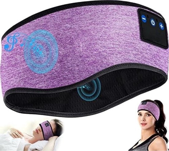 Cuffia Bluetooth per Sonno - Cuffia per la Testa - Cintura per la Testa Bluetooth - Cintura per la Testa - Blu