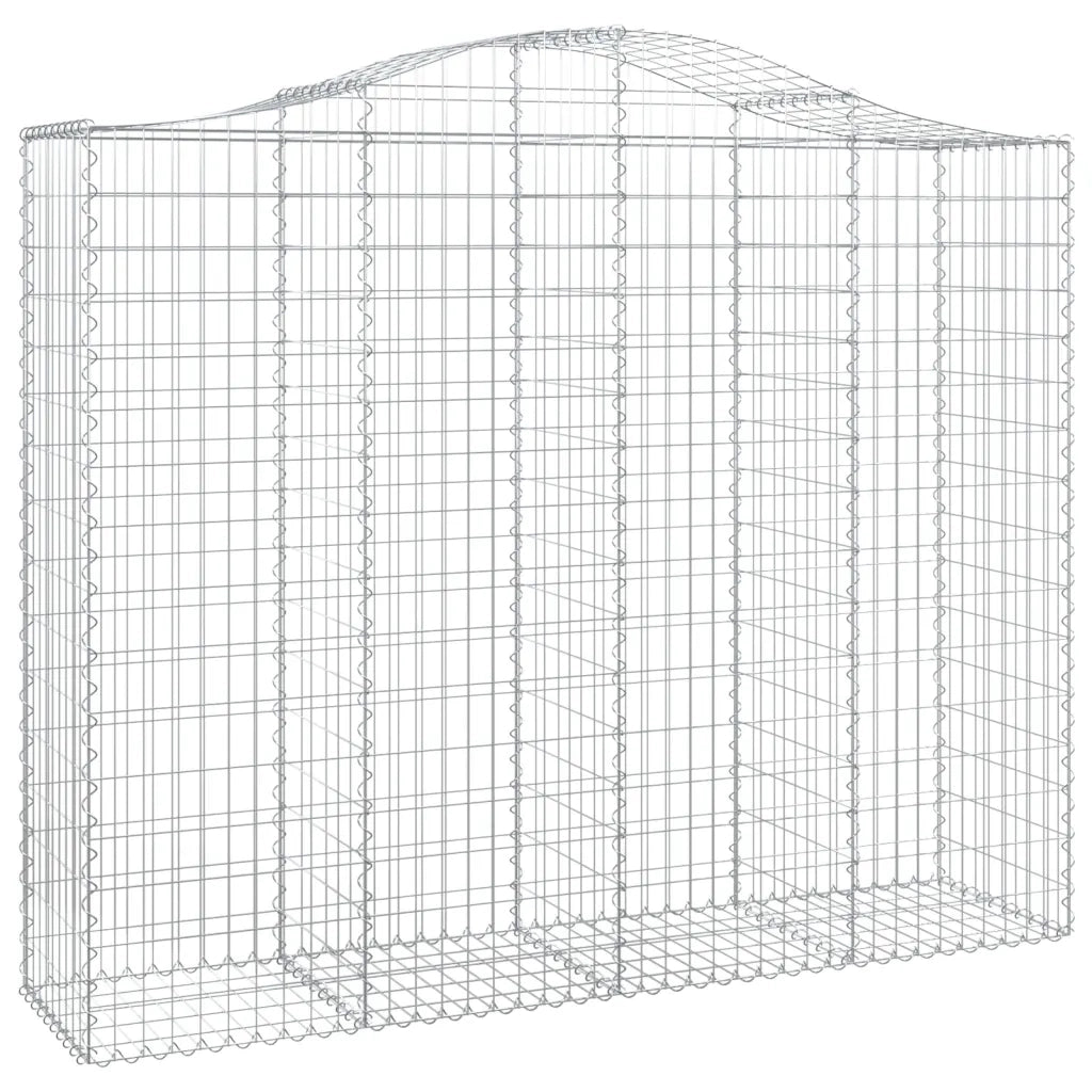 Cesti Gabbioni ad Arco 15 pz 200x50x160/180 cm Ferro Zincato 3145716