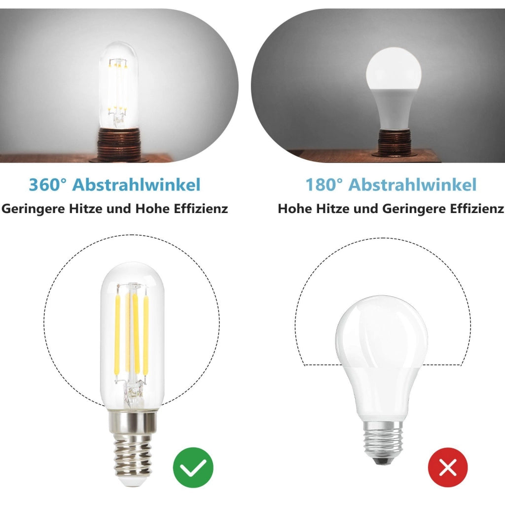 ZMH Bombilla LED  Bombilla LED Bombilla de estilo antiguo Bombilla de bajo consumo 4W
