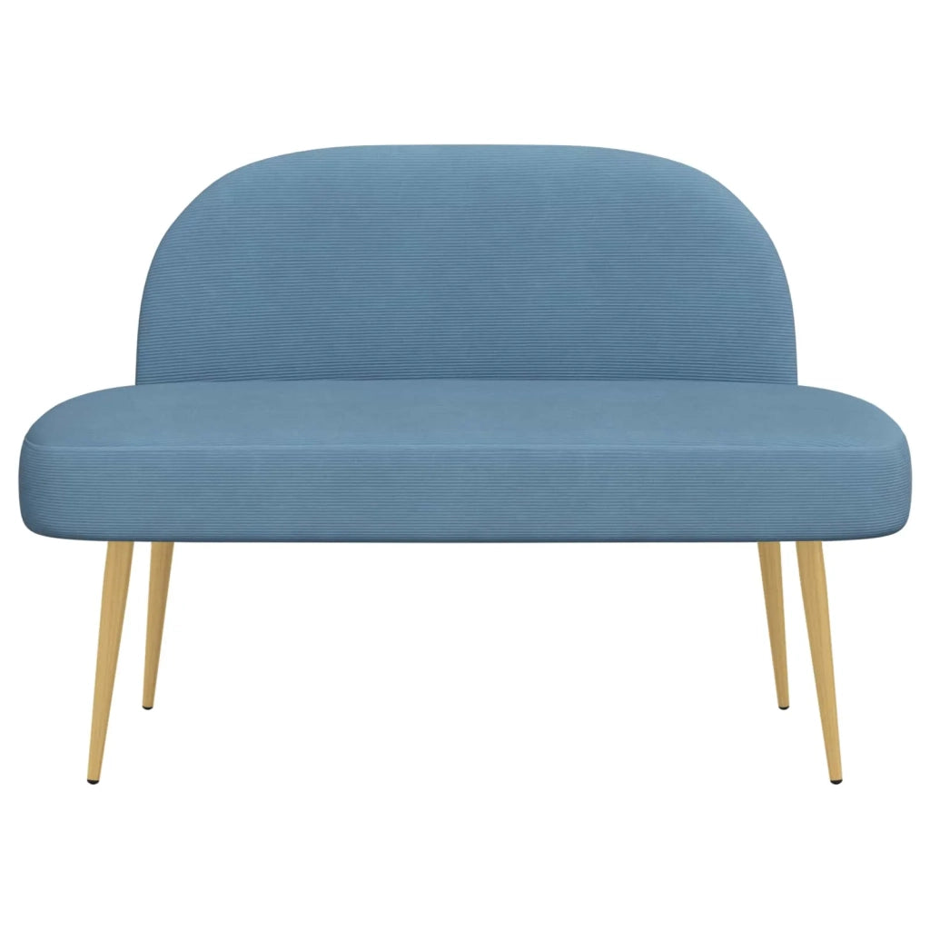 Panchina imbottita con schienale Blu 110 x 60 x 76 cm 42040779