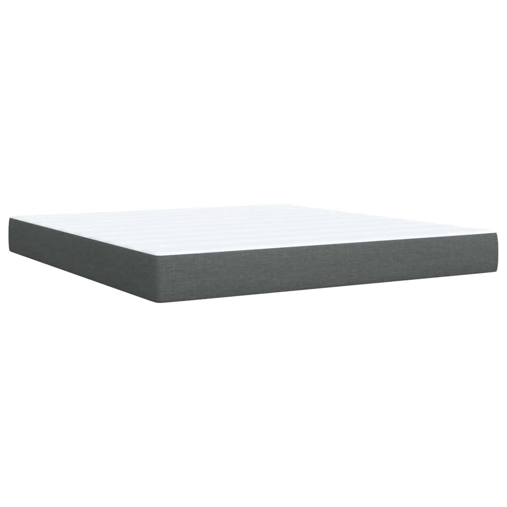 Letto con contenitore e materasso Grigio Scuro 160 x 200 cm 3458695