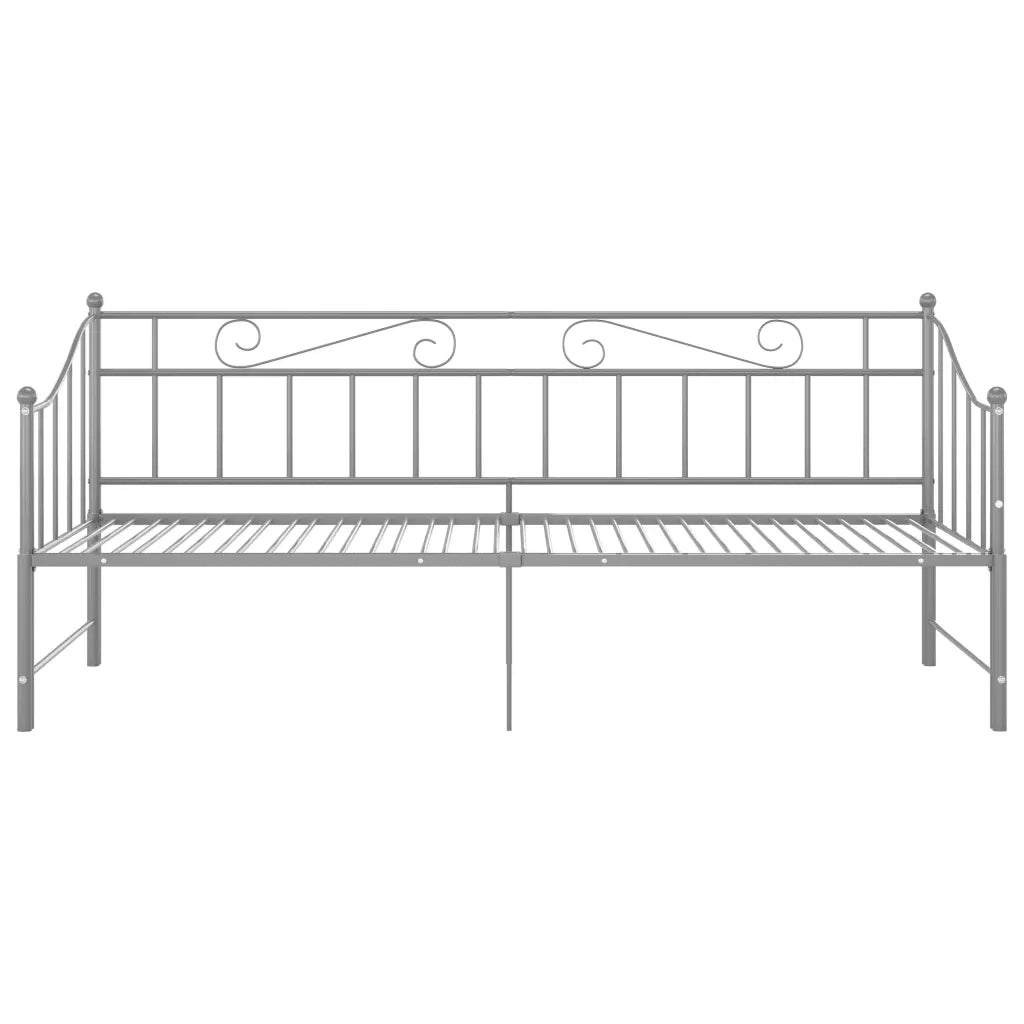 Telaio Divano letto | Sof¨¤ letto | Letto singolo Estraibile Grigio in Metallo 90x200 cm