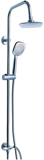 Utilia COLONNA DOCCIA CON DOCCETTA IN ABS E SOFFIONE FISSO cm. 20x20