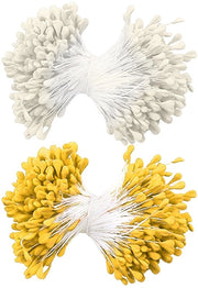 Decorazioni floreali 700 pezzi - Decorazione creativa - Materiali per la decorazione - Gesso/cavo - Bianco latte/Arancione - Design unico