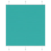 Tenda Plissettata Verde petrolio 120x100 cm Larghezza Tessuto