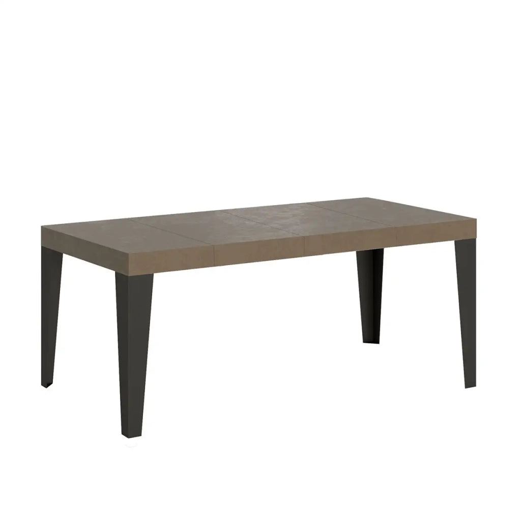 Tavolo allungabile 200/304x90 cm Flame Premium tortora gambe antracite