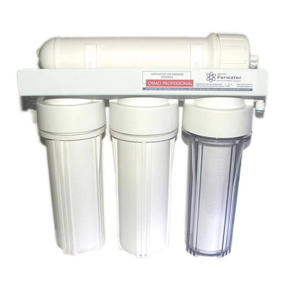 Forwater OsmoPure 3100C - 100 GPD ( Impianto Osmosi a Bicchieri Trasparenti 4 Stadi)