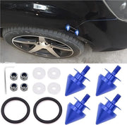 Kit di chiusura rapida per bagagliaio - blu - per elementi di fissaggio per paraurti di serie.