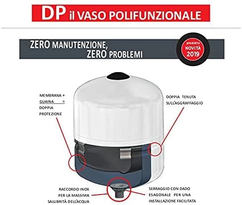VASO POLIFUNZIONALE DP 8 LT   1" ELBI