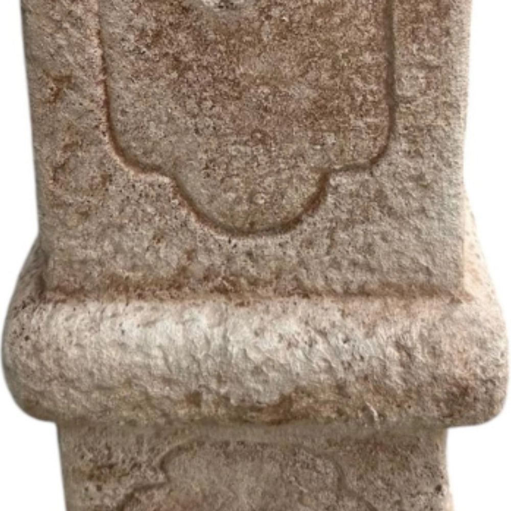 Fontana calcestruzzo cemento senza rubinetto 63x50xh.109cm modello castello