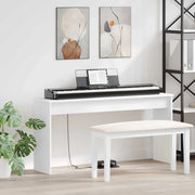 Supporto per Tastiera Bianco 130 x 32 x 64 cm Legno multistrato 899479