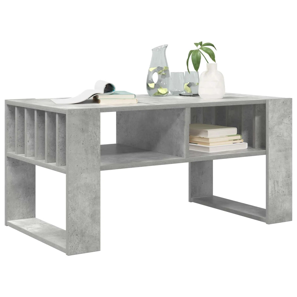 Tavolino da salotto Grigio cemento 92 x 49,5 x 45 cm 8000111