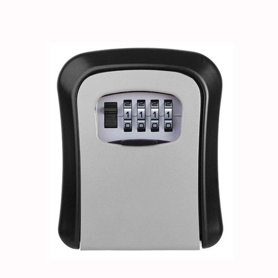 Cassafreddo per Chiavi e Cartelle, Combinazione Codice, Resistente al Tempo, Impermeabile, Robusto Metallo + PVC Rigidificato, Cassetto di Sicurezza per Chiavi e Cartelle, Grigio