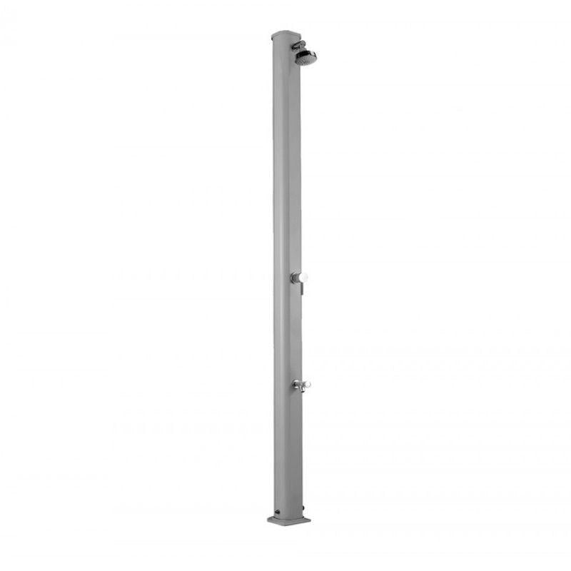 Doccia Tradizionale In Alluminio Jolly S Con Miscelatore E Lavapiedi Colore Inox Paint Cv-A625/9007